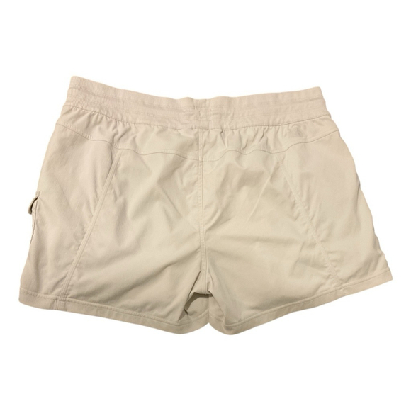 The North Face khaki beige cargo pocket tech material drawstring Shorts XL - Picture 3 of 13
